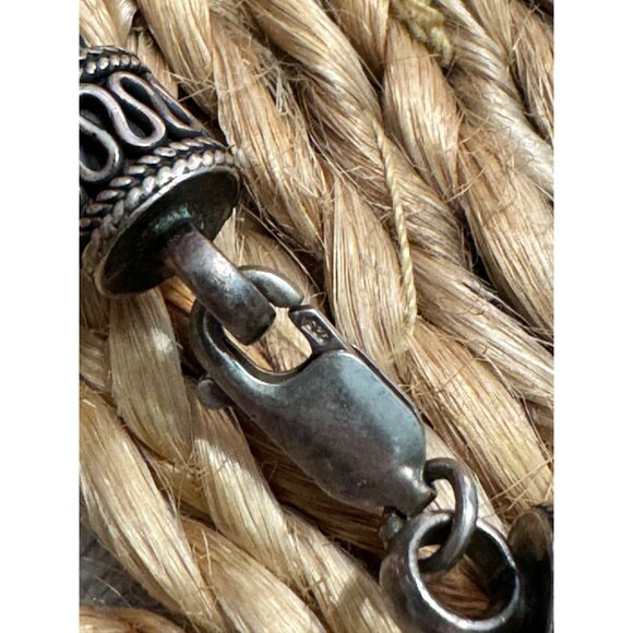 Suarti Bali 925 Sterling Silver Thick Foxtail Wheat Designer Bracelet 8" - Picture 6 of 6